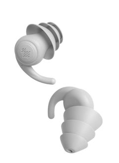 3-Layer Reusable Silicone Noise-Cancelling Earplugs - Perfect for Swimming, Sleeping,Relaxation (White)