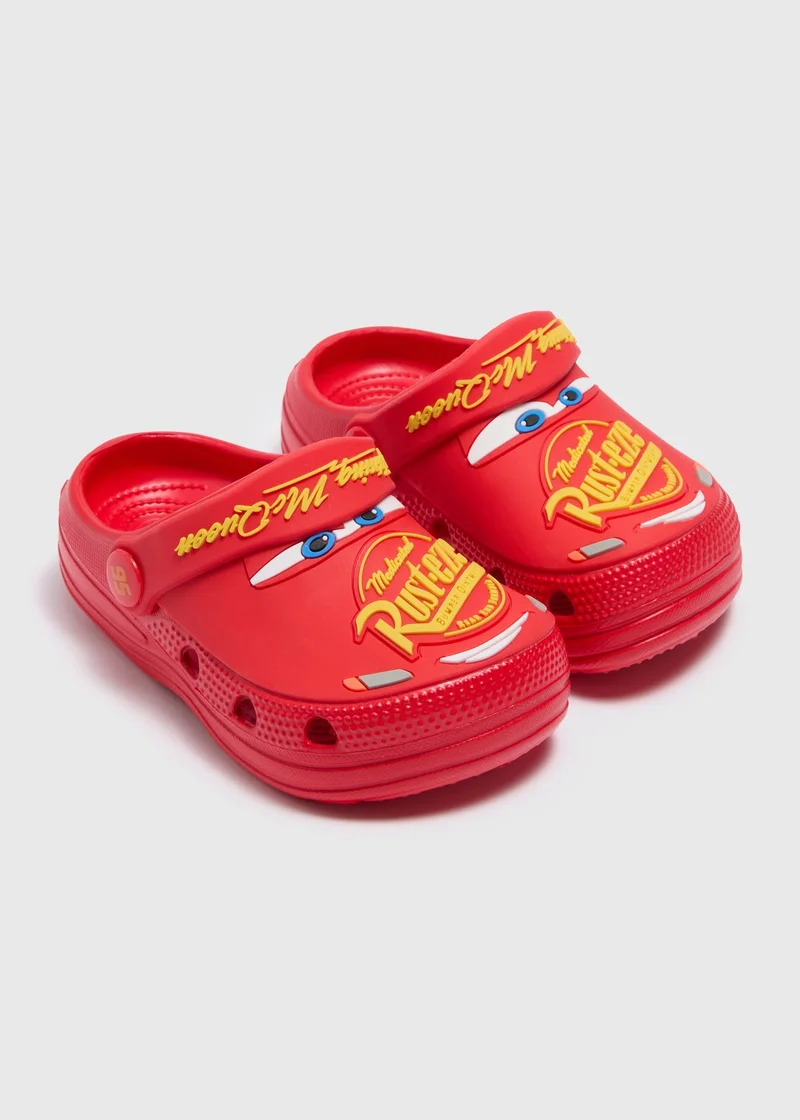 Matalan Cars Boys Red Lightning McQueen Clogs
