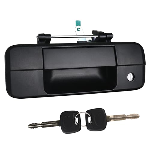 omoZone Tailgate Handle Liftgate Latch Handle with Key Lock Cylinder Compatible with 2007-2013 Toyota Tundra Replaces 69090-0C040 690900C040 81213 - Image 1
