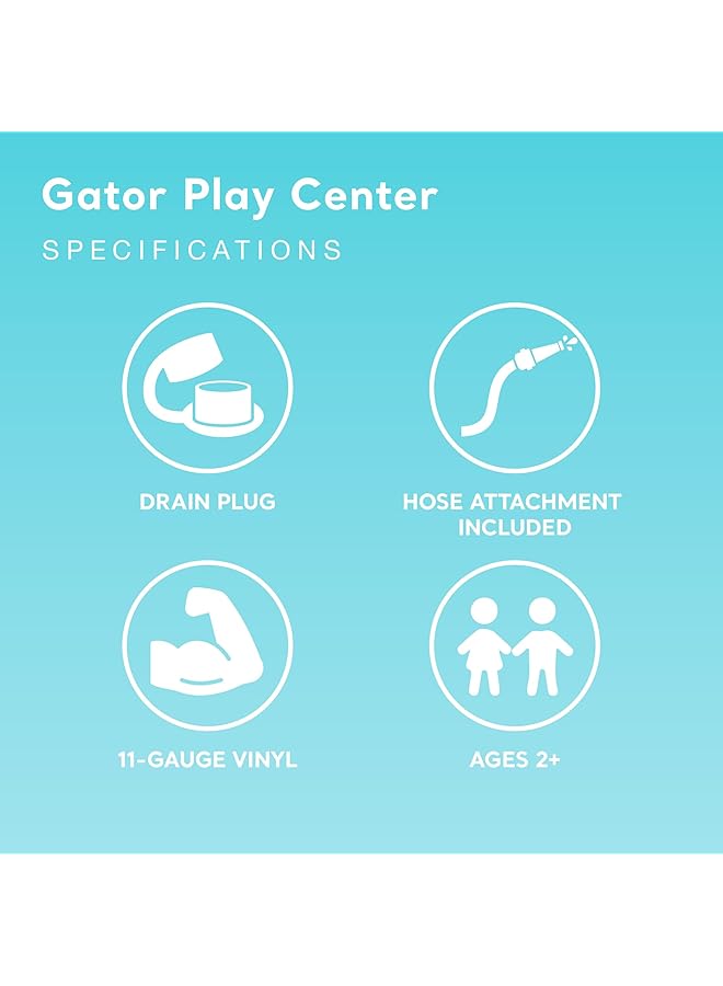 INTEX Gator Inflatable Play Center For Ages 2+ Blue - Image 5