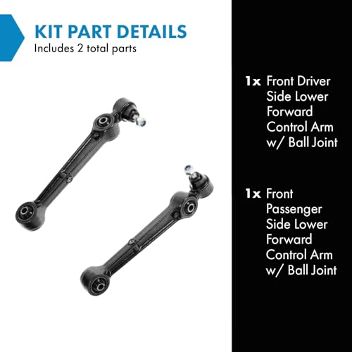 TRQ ذراع التحكم السفلي الأمامي TRQ مع مجموعة مفصل الكرة متوافقة مع 1995-2000 كرايسلر سيبرينغ دودج أفنجر 1995-1998 إيجل تالون 1995-1999 ميتسوبيشي إكليبس 1994-1998 غالانت - Image 2