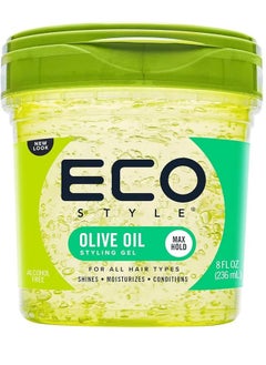 ECO Eco  Styler  Professional  Styling  Gel,  Olive  Oil,  Max  Hold  236 ML 