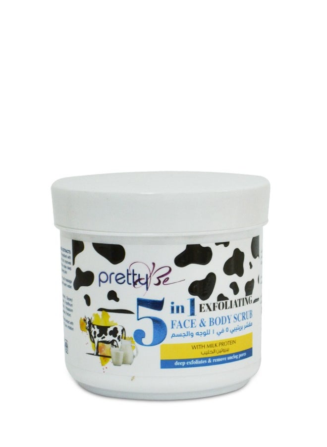 Pretty Be - 5in1 Face & body Scrub milk 550ml - Image 1