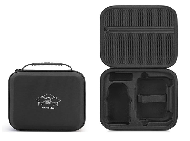 Vertus حقيبة حمل لجهاز DJI Mini 4 Pro || حقيبة تخزين صلبة لملحقات جهاز التحكم RC 2، مع حزام كتف، مقاومة للماء، ومضادة للصدمات (أسود) - Image 1