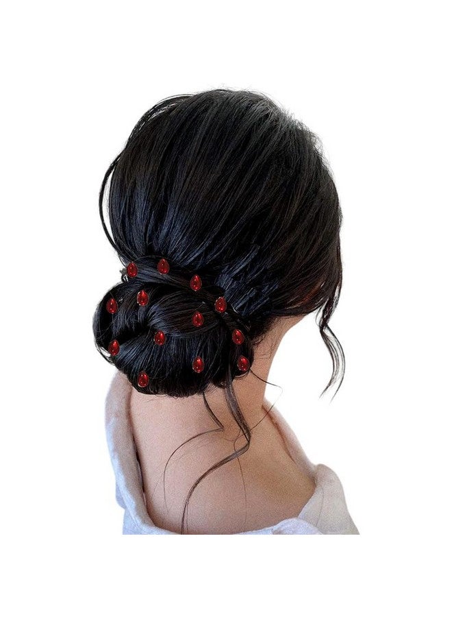 Ansh Chic Tilak-Shaped Hair Stickers: Easy Application, 36 Pieces, Versatile Design for All Hair Types, Adds Elegance, Perfect for Any Occasion, Lightweight and Comfortable_2852_Maroon - Image 4