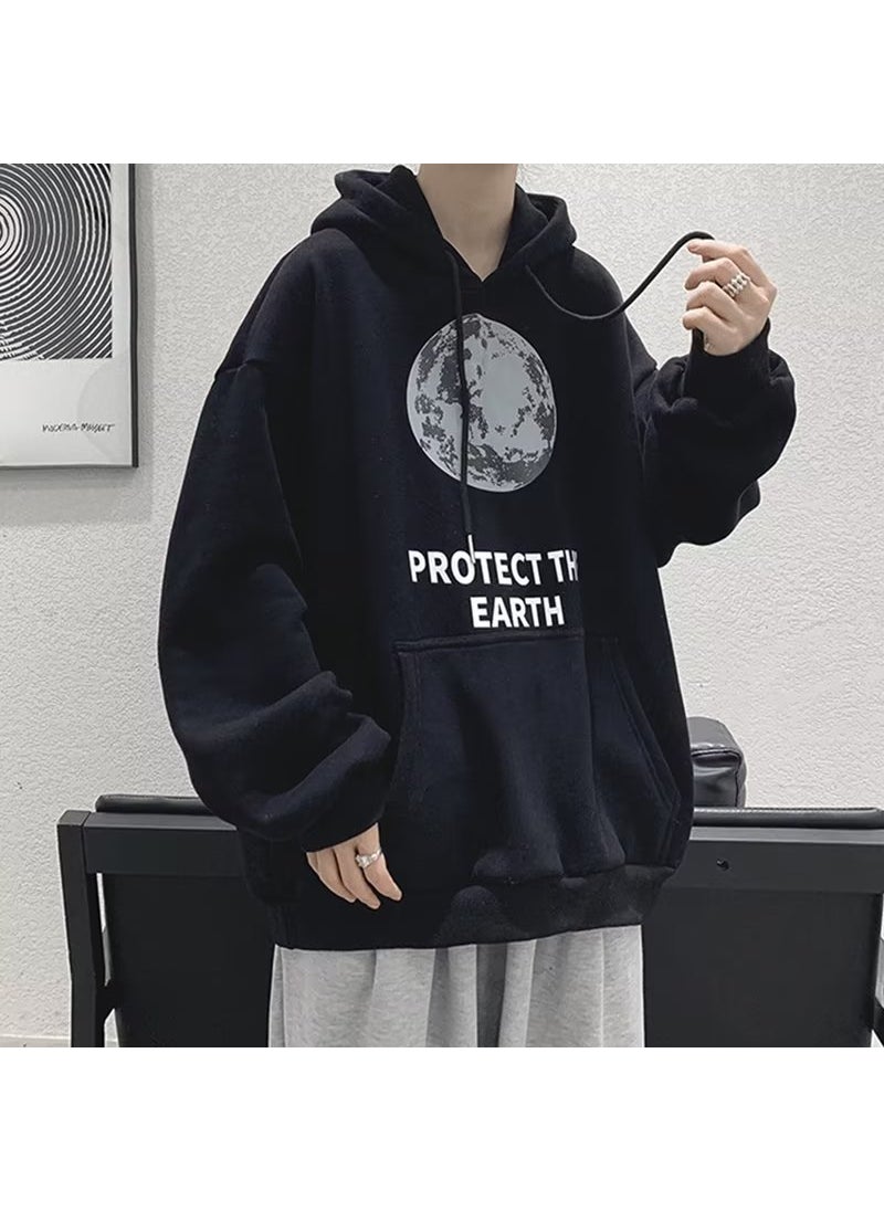 Generic - 2024 Spring Autumn Fleece Hoodie Unisex Korean Casual fog blue - Image 1