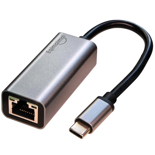 eqimaimai USB C to ethernet Adapter,Ethernet to USB c,TypeC to RJ45 Ethernet Adapter 1Gbps Gigabit Ethernet Compatibility for Mac,MacBook Pro/Air,Dell XPS,Chromebook,Surface - Image 1