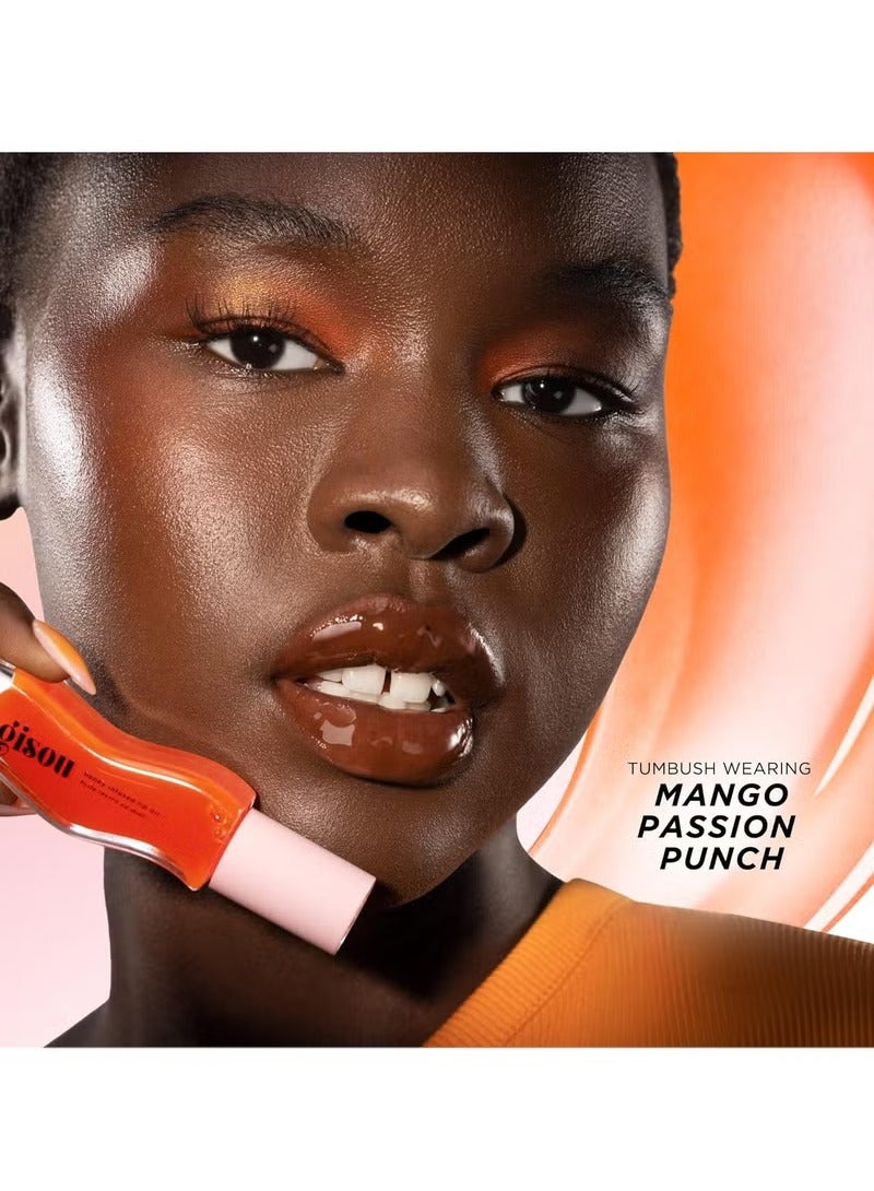 جيسو مرهم الشفة المغذي بالعسل ، مرهم الشفة المغذي الجاف ، لمعان عالي ، مكياج ناعم ، لون مرجاني شفاف ، عطر فاكهة المانجو الاستوائية ، عطر المانجو ، 8ml - Image 5