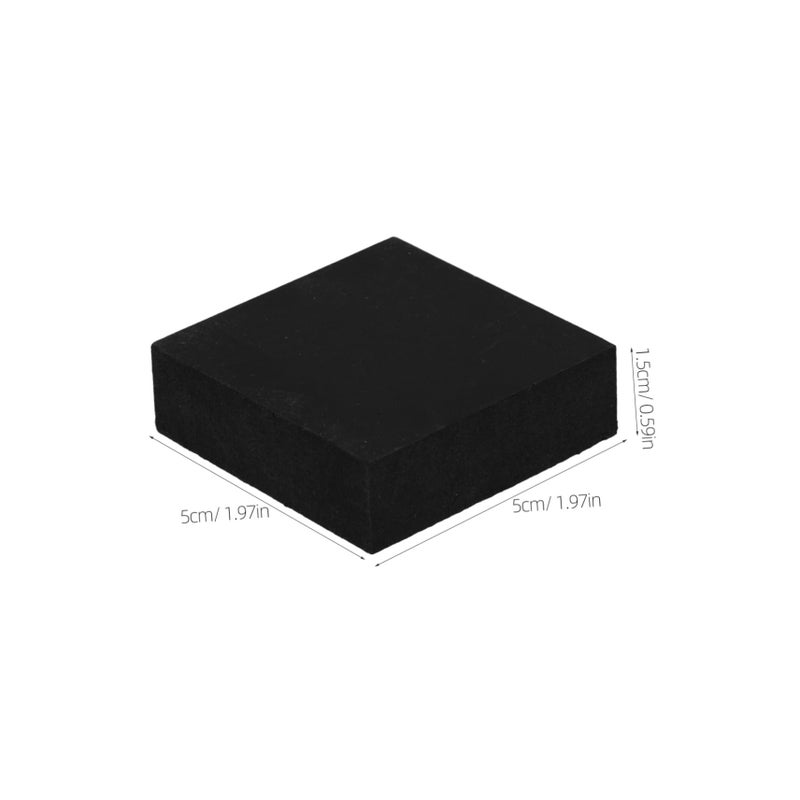 Anti Slip Vibration Suppression Pads 4 Pack Black Rubber Shock Absorbing Mat for Washing Machine Treadmill - Image 3