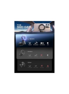 Lisen MagSafe Car Mount [30 Powerful Magnets] Magnetic Phone Car Mount Holder, Hands Free for MagSafe Vent Phone Mount, Universal iPhone Car Holder Fit iPhone 15 Pro Plus Max 14 13 12 MagSafe  - Image 2