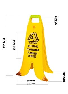 Berry Wet Floor Caution Sign Board | Safety Warning Sign for Slip and Fall Prevention | Bilingual Spanish and French - Banana Caution Wet Floor - pzsku/Z5E2B61E8688B6D5C3FAEZ/45/_/1724919363/9349b006-7f9c-4f9b-8d53-565b4ab7b146