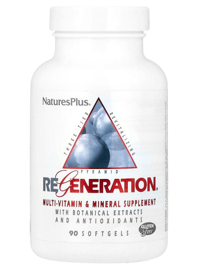 NaturesPlus Regeneration® Multi-Vitamin & Mineral Supplement 90 Softgels - Image 1