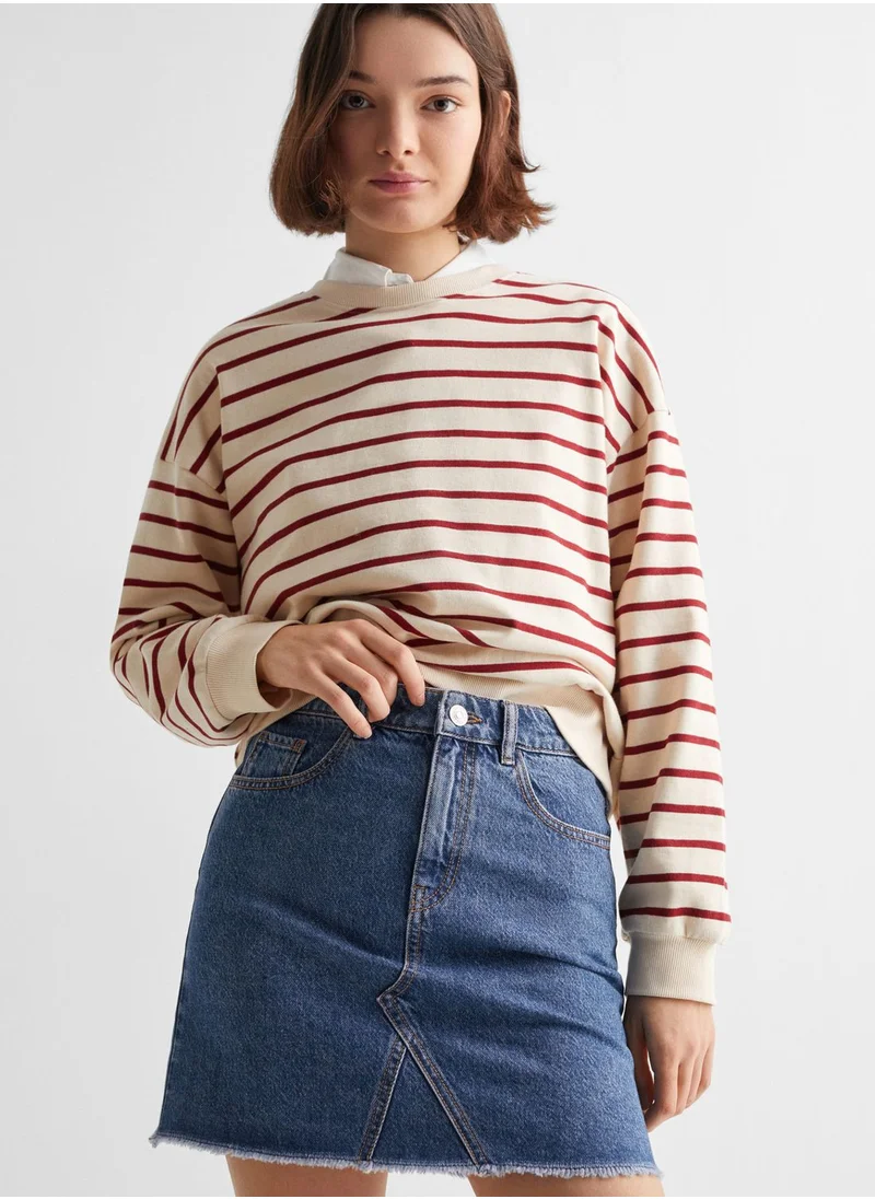 MANGO Youth Essential Denim Skirt