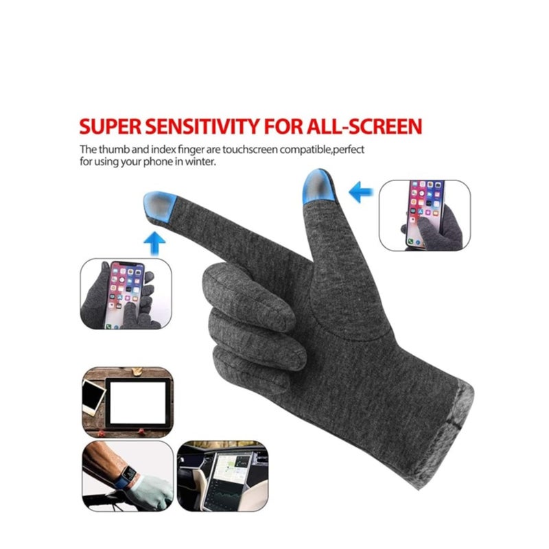 SOLARAE Women Winter Gloves Warm Touchscreen Gloves Windproof Gloves for Women Girls Ladies Winter Using Gifts - Image 2