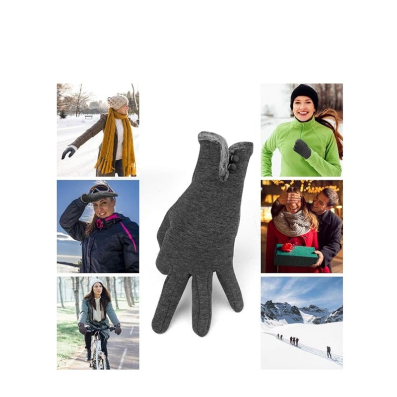 SOLARAE Women Winter Gloves Warm Touchscreen Gloves Windproof Gloves for Women Girls Ladies Winter Using Gifts - Image 5