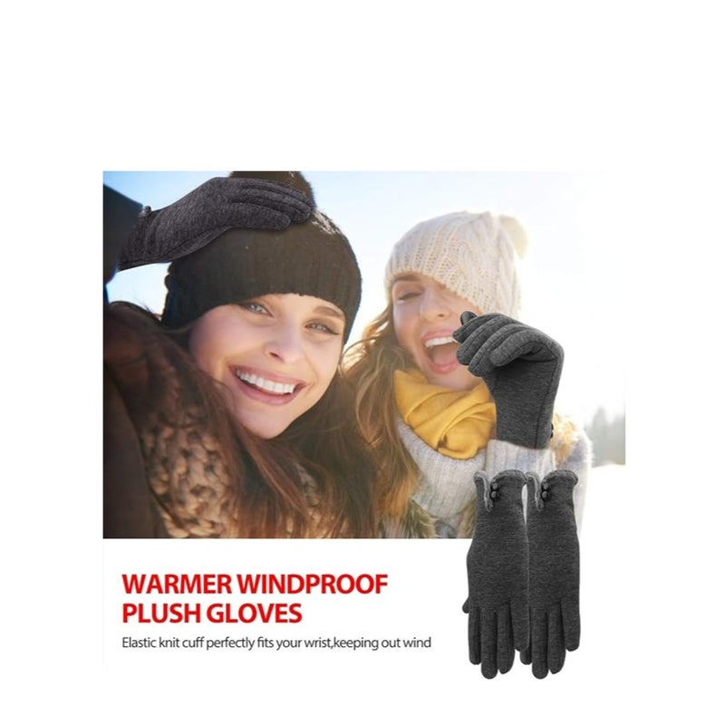 SOLARAE Women Winter Gloves Warm Touchscreen Gloves Windproof Gloves for Women Girls Ladies Winter Using Gifts - Image 4