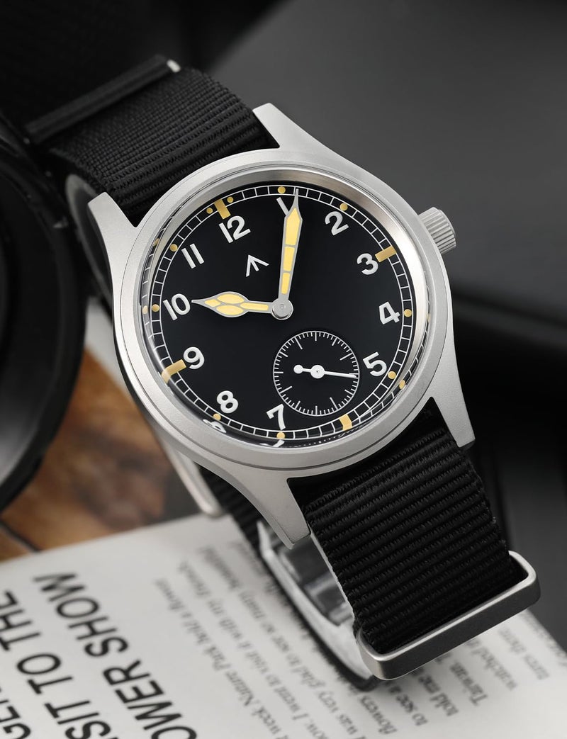 TACTICAL FROG Militado D12 Military Mens Watch VD78 Quartz Sapphire Crystal C3 Super Luminous 36mm Dial Military-Style Dress Watches, 100M Waterproof - Image 3