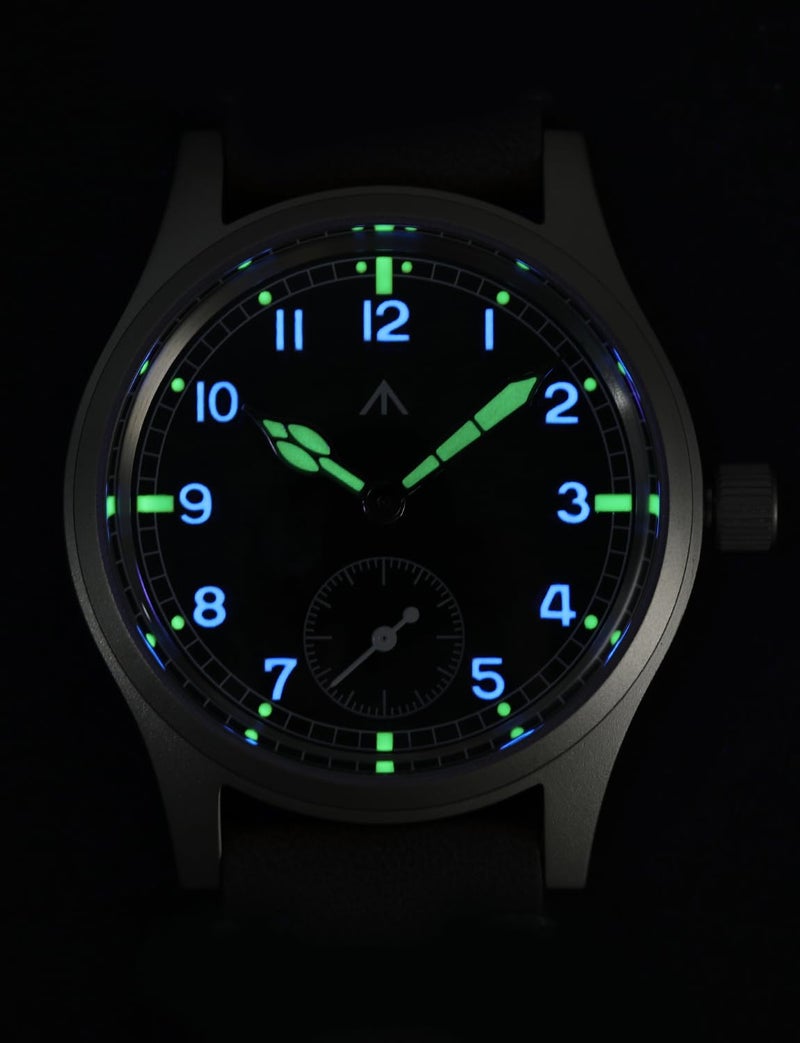 TACTICAL FROG Militado D12 Military Mens Watch VD78 Quartz Sapphire Crystal C3 Super Luminous 36mm Dial Military-Style Dress Watches, 100M Waterproof - Image 4