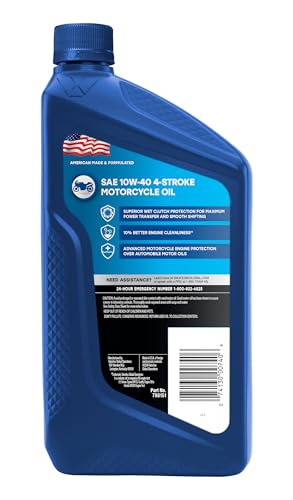 Valvoline 4Stroke Motorcycle 10W40 Motor Oil 1 Quart - Image 3