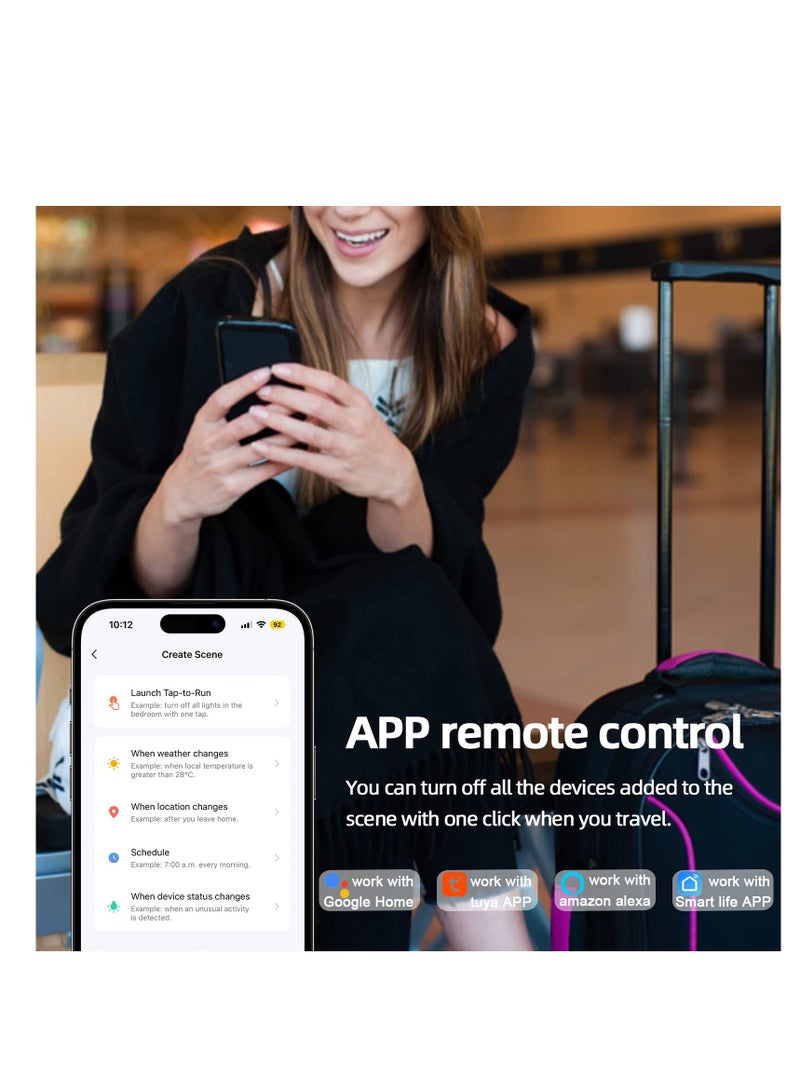 Excefore Mini Smart Relay WiFi Switch, 16A DIY Smart Light Switch Module, Smart Life Tuya App Control, Compatible with Alexa and Google Home, Smart Speakers with Appointment Timing Function - Image 4