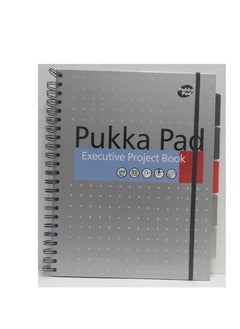 Pukka Pad Pukka Pad, A4+ Metallic Executive Project Book 1 Pack – 22.5 x 29.6cm – 200 Page Hardback Wirebound Notebook with 8mm Lines and 80GSM Paper – Includes Repositionable Dividers with Pocket - 200 Pages  - Image 2