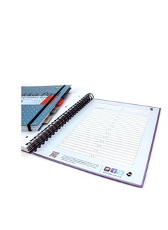Pukka Pad Pukka Pad, A4+ Metallic Executive Project Book 1 Pack – 22.5 x 29.6cm – 200 Page Hardback Wirebound Notebook with 8mm Lines and 80GSM Paper – Includes Repositionable Dividers with Pocket - 200 Pages  - Image 3