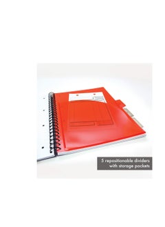 Pukka Pad Pukka Pad, A4+ Metallic Executive Project Book 1 Pack – 22.5 x 29.6cm – 200 Page Hardback Wirebound Notebook with 8mm Lines and 80GSM Paper – Includes Repositionable Dividers with Pocket - 200 Pages  - Image 5