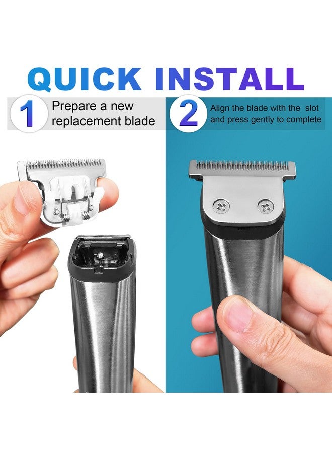 دوداير شفرات بديلة قابلة للفصل على شكل حرف T متوافقة مع ماكينات قص الشعر Wahl 9864/9864SS/9686/9818A/9854L/9876L/9854/WSS3L/SS2L وما إلى ذلك (عبوة من قطعتين) - Image 5