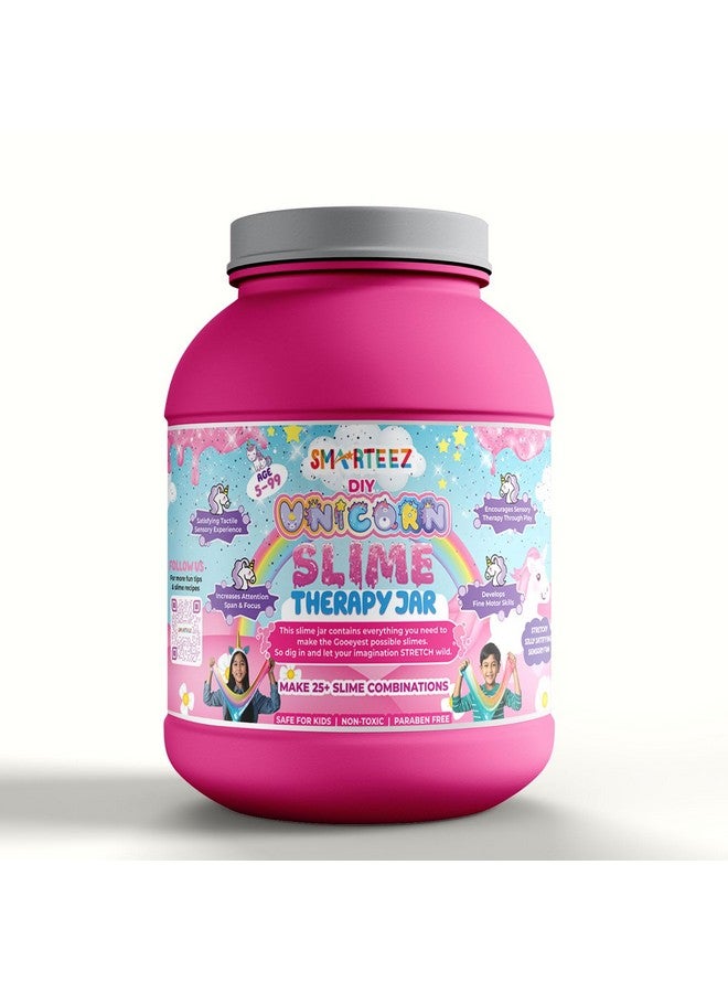 SMARTEEZ Unicorn Slime Therapy Jar | Unicorn Slime Kit | Slime Making Kit | 25+ Slime Batches | Glow In Dark Slime | Metallic Slime | Cloud Slime | Non Toxic | Safe | Kid Friendly | Jelly Putty Toys - Image 4