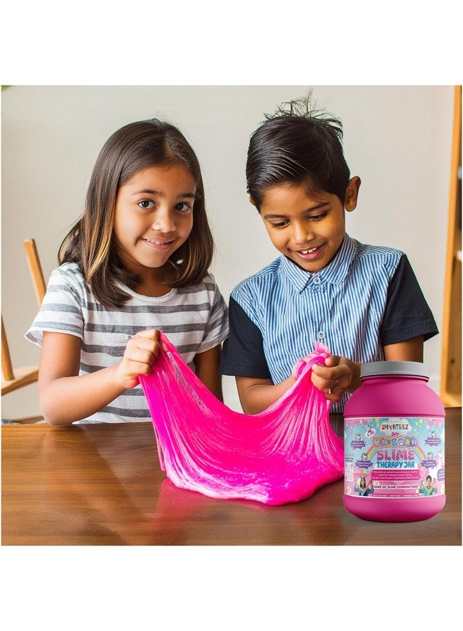 SMARTEEZ Unicorn Slime Therapy Jar | Unicorn Slime Kit | Slime Making Kit | 25+ Slime Batches | Glow In Dark Slime | Metallic Slime | Cloud Slime | Non Toxic | Safe | Kid Friendly | Jelly Putty Toys - Image 5