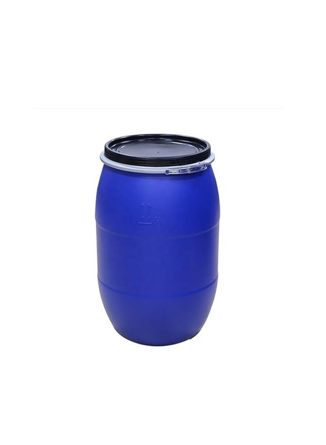 Midwest Empty Drum Used Multi Purpose PVC Empty Drum for Water Oil & Chemical Storage Blue Color (1, 8KG Blue, 200-LTR,OPEN TYPE) - Image 1