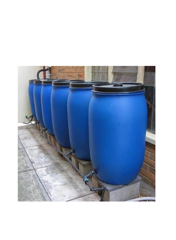 Midwest Empty Drum Used Multi Purpose PVC Empty Drum for Water Oil & Chemical Storage Blue Color (1, 8KG Blue, 200-LTR,OPEN TYPE) - Image 4