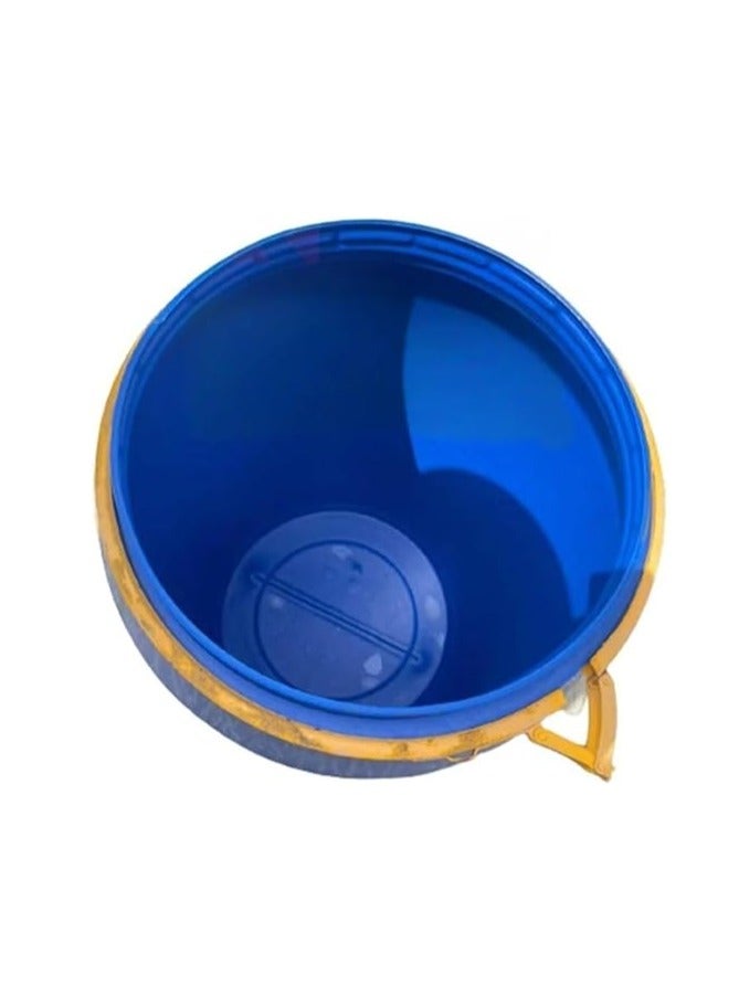Midwest Empty Drum Used Multi Purpose PVC Empty Drum for Water Oil & Chemical Storage Blue Color (1, 8KG Blue, 200-LTR,OPEN TYPE) - Image 3