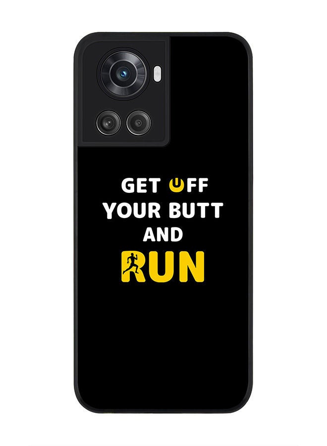 Stylizedd Rugged Black edge case for OnePlus 10R 5G/OnePlus Ace 5G Slim fit Soft Case Flexible Rubber Edges Anti Drop TPU Gel Thin Cover - Get off - Image 1