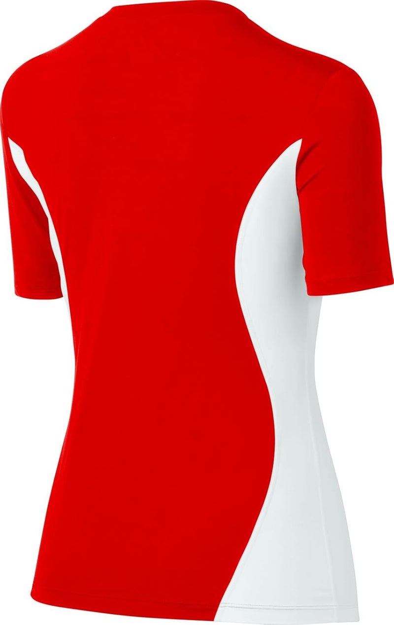 asics Women's Aggressor Volleyball Jersey (Red/White) - Image 2