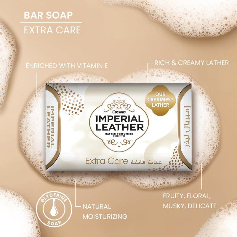 Imperial Leather Extra Care Soap Family Pack - 6 White Bars (125g each) - Image 4