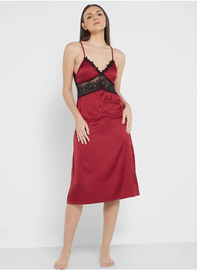 ELLA Lace Trims Nightdress