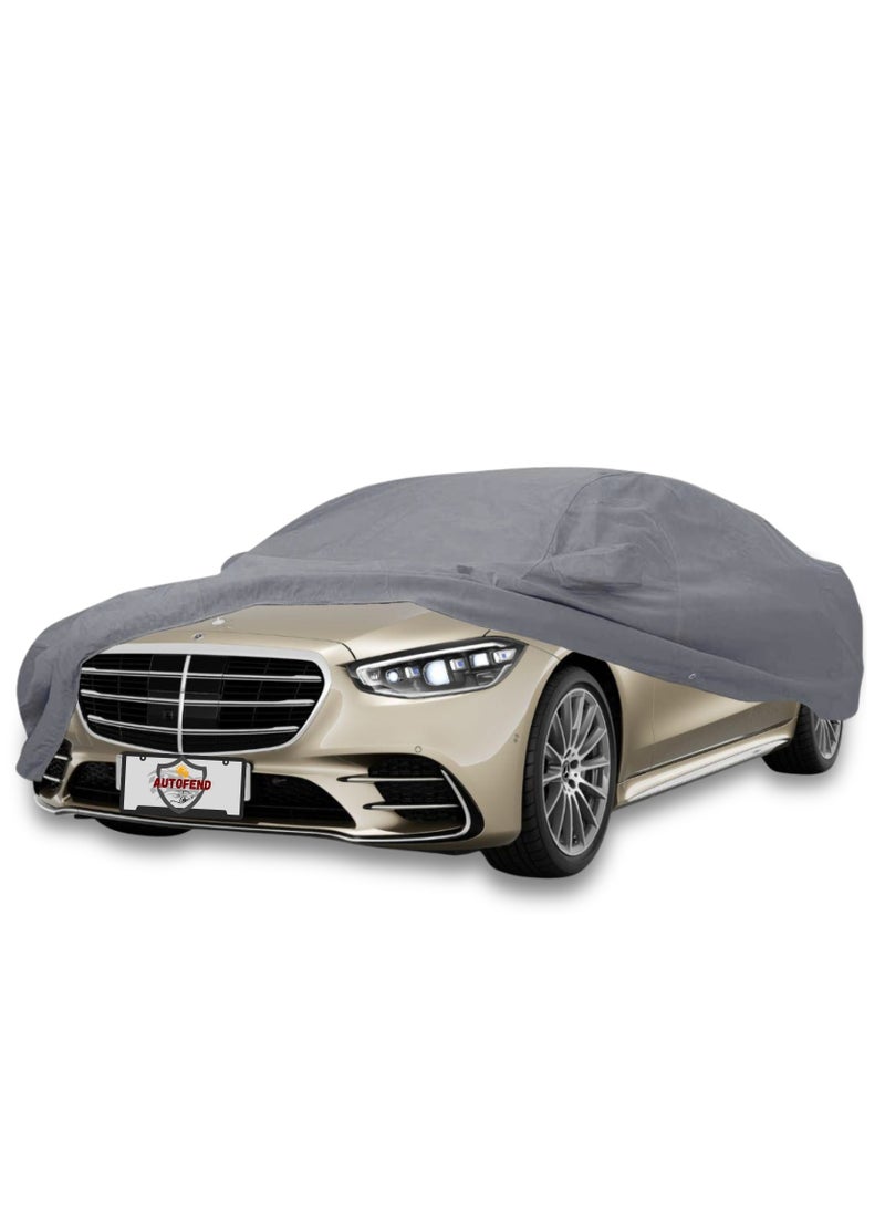 Zipporah All Weather Premium Lightweight 6-Layers Protective Car Cover 210T Compatible for 2018-2025 Mercedes Benz S-Class with Left Driver Side Door Zipper, Security Lock and Mirror Pockets - Image 1