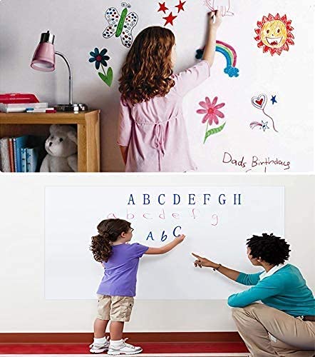 Parssufy 45x200 CM Whiteboard Sticker for Kids, Home, School & Office, Self-Adhesive Removable, Waterproof White Board Sticker Perfect for Writing & Drawing on Smooth Surfaces -1.5 x 6.5 Ft - Image 3