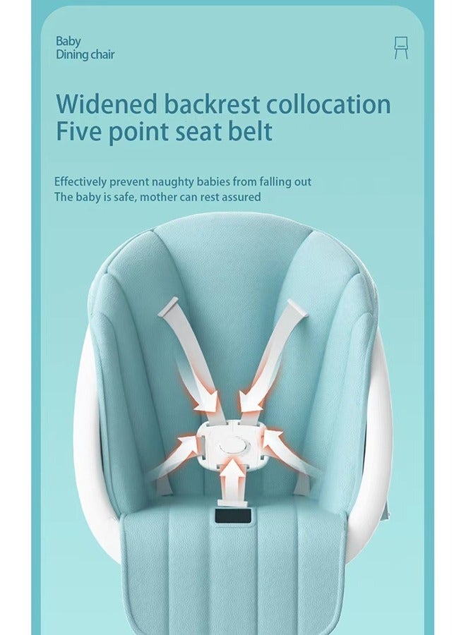 فول جوي كرسي طعام قابل للطي قابل للتعديل متعدد الوظائف  - أزرق - Image 3