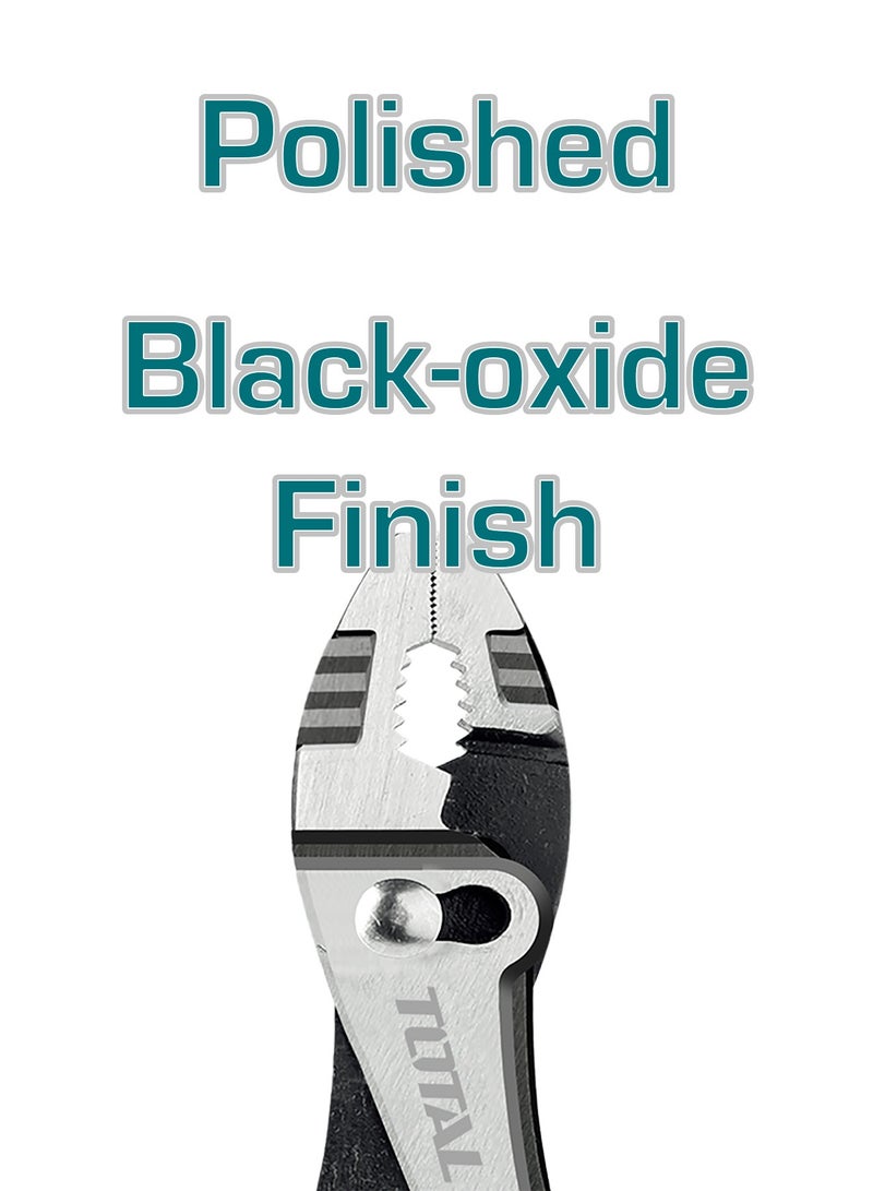 توتال كماشة احترافية منزلقة من توتال، مقاس 250 مم / 10 بوصات، بتشطيب أسود مؤكسد، مزودة بمقبض TPR مريح، موديل THT118102 - Image 3