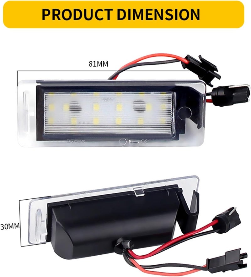 QASULER 2x LED License Plate Light - Image 2
