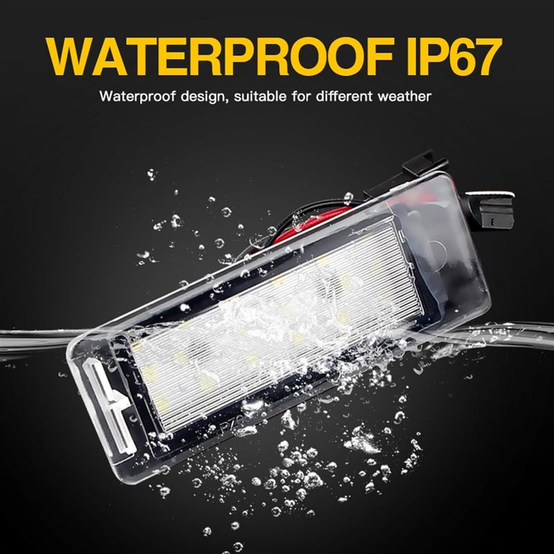 QASULER 2x LED License Plate Light - Image 3