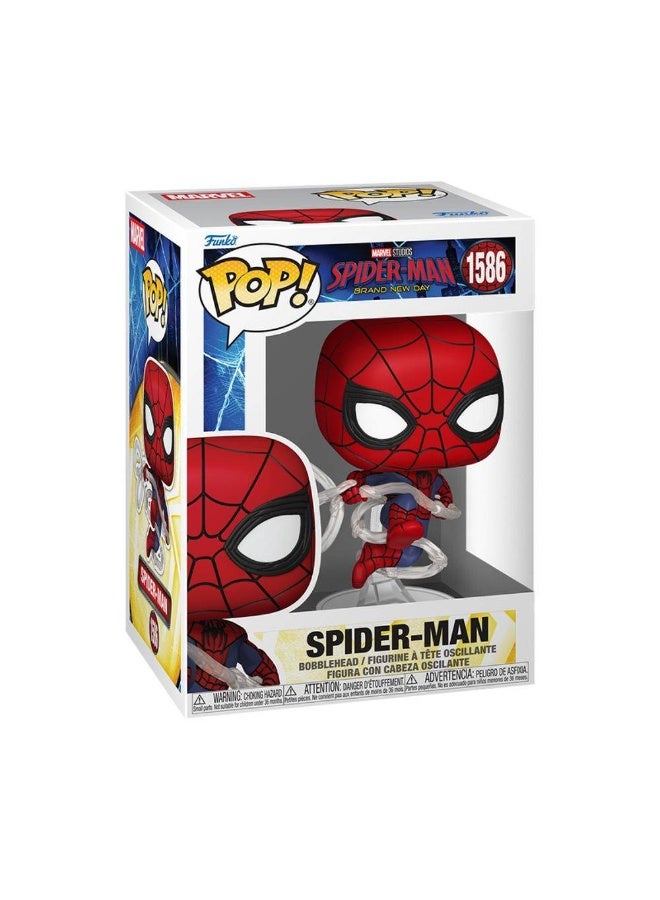 Funko POP! Marvel Spider-Man Brand New Day Spider-Man Vinyl Bobblehead (10.2 cm) - Image 1