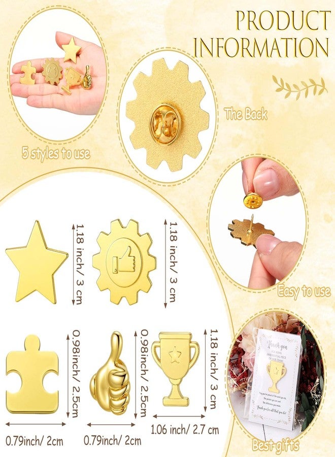 Hotop 20 Sets Christmas Employee Appreciation Gifts Bulk - Puzzle Piece Lapel Pins, Thank You Cards, Organza Bags for Team Building Recognition Employee & Christmas Office Gifts - Image 2