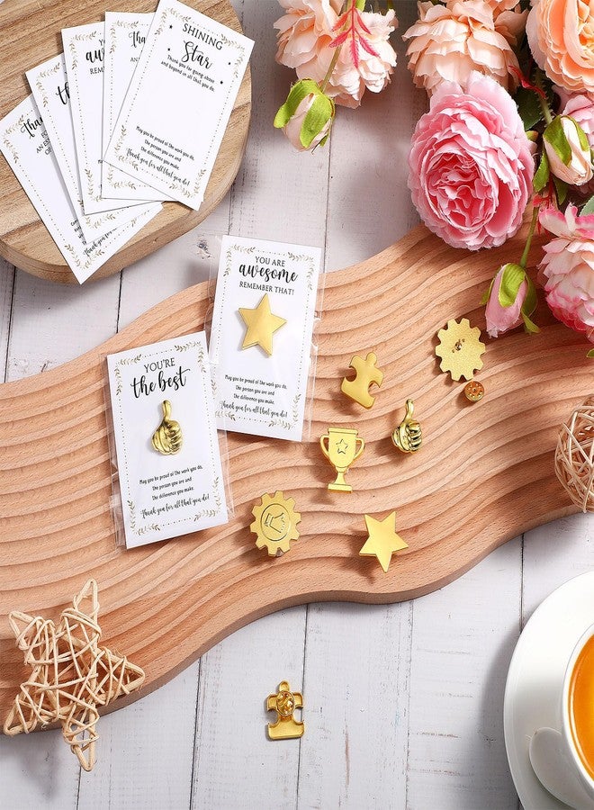 Hotop 20 Sets Christmas Employee Appreciation Gifts Bulk - Puzzle Piece Lapel Pins, Thank You Cards, Organza Bags for Team Building Recognition Employee & Christmas Office Gifts - Image 5