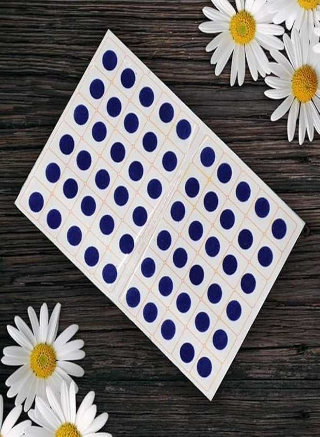 Trishul Simple Plain Round Multicolour Kumkum Sticker Bindiya Matching Plaza Bindi Spiral Bindi Booklet for Women Total 600 Bindis Pack of 10 (Blue, 9) - Image 1
