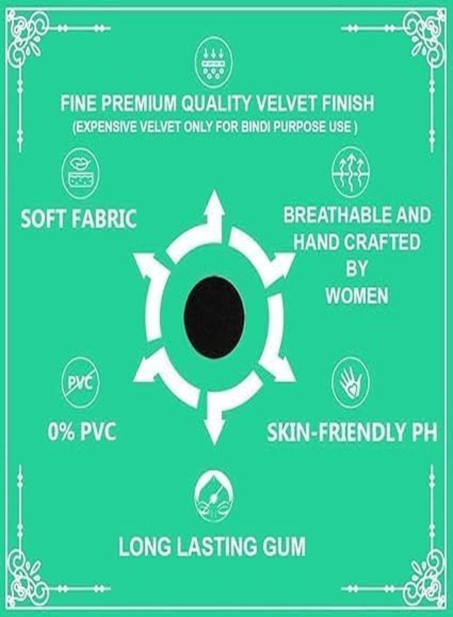 Trishul Simple Plain Round Multicolour Kumkum Sticker Bindiya Matching Plaza Bindi Spiral Bindi Booklet for Women Total 600 Bindis Pack of 10 (Blue, 9) - Image 4