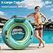 POOLACC 2 Pack 53 Heavy Duty River Tube Float for AdultsInflatable River Raft Float for Pool Lake Beach with Builtin Cup HoldersErgonomic BackrestDurable Grip Handles Grab Rope360Lb Weight Capacity - Image 4