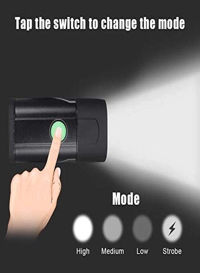 FCCRACING LED Bike Front Light - Super Bright 350 Lumens, USB Rechargeable Bicycle Headlight, 5 Modes, Aluminum Alloy & ABS, Mini 018 for MTB - Image 3